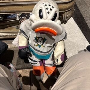 Mighty Ducks 24 inch plush collector, wild wing duck with signatures